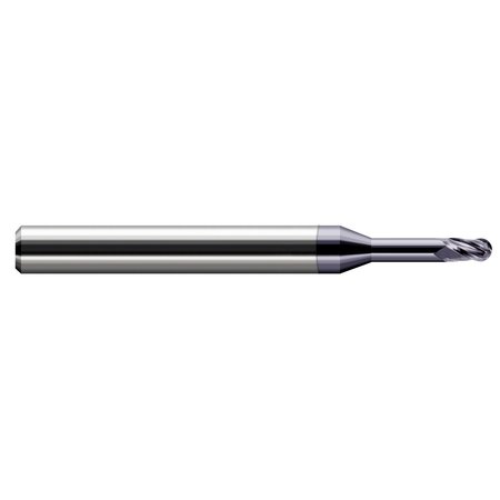 HARVEY TOOL Miniature End Mill - Ball - Long Reach, Stub Flute 803212-C3